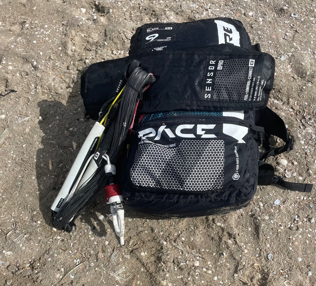 ZGAN Core Pace Ecotex 9m inclusief Core Sensor 4 Pro Bar, Watersport en Boten, 9 m², Geen board, Ophalen of Verzenden, Zo goed als nieuw
