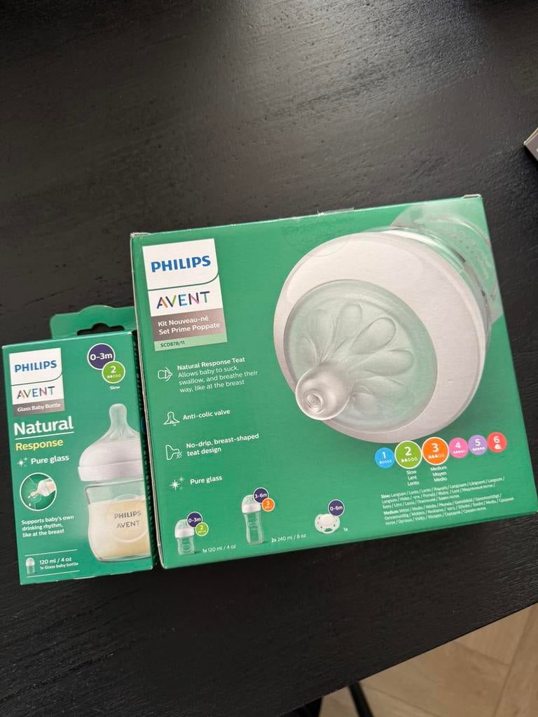 Philips avent natural response pure glass set, Ophalen, Zo goed als nieuw, Overige typen
