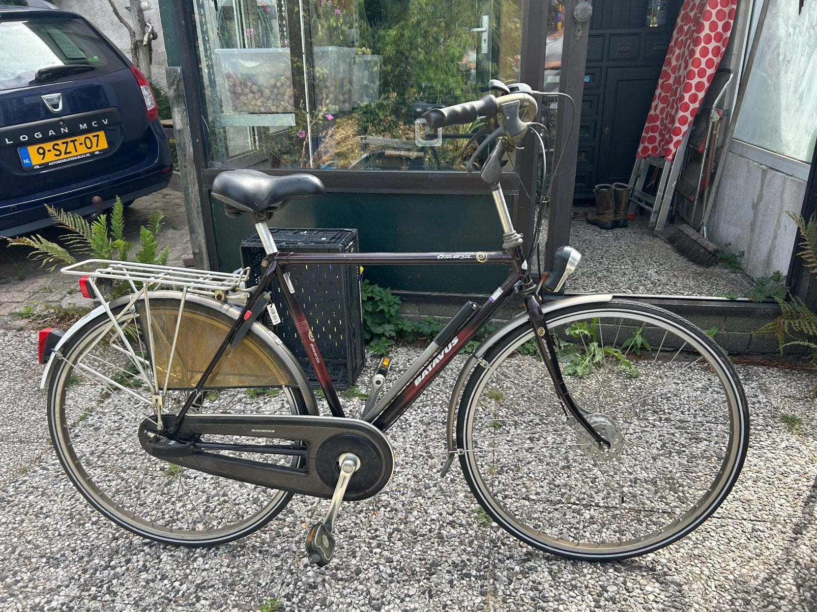 Batavus Traversa 7 versnellingen, Fietsen en Brommers, Ophalen, Gebruikt, Velgrem, Versnellingen