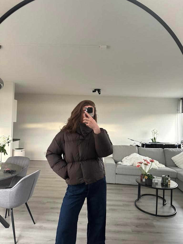 Zara winter jas, Ophalen of Verzenden, Gedragen, Maat 36 (S), Bruin