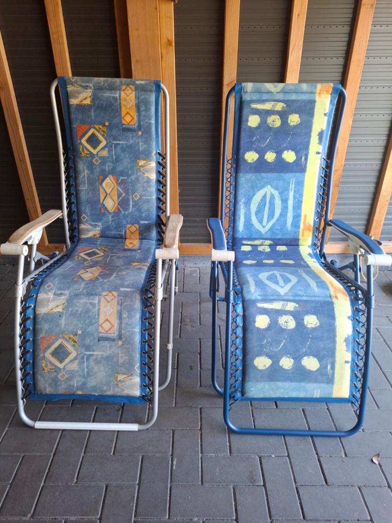 2 x verstelbare ligstoel van LAFUMA, Ophalen, Campingstoel