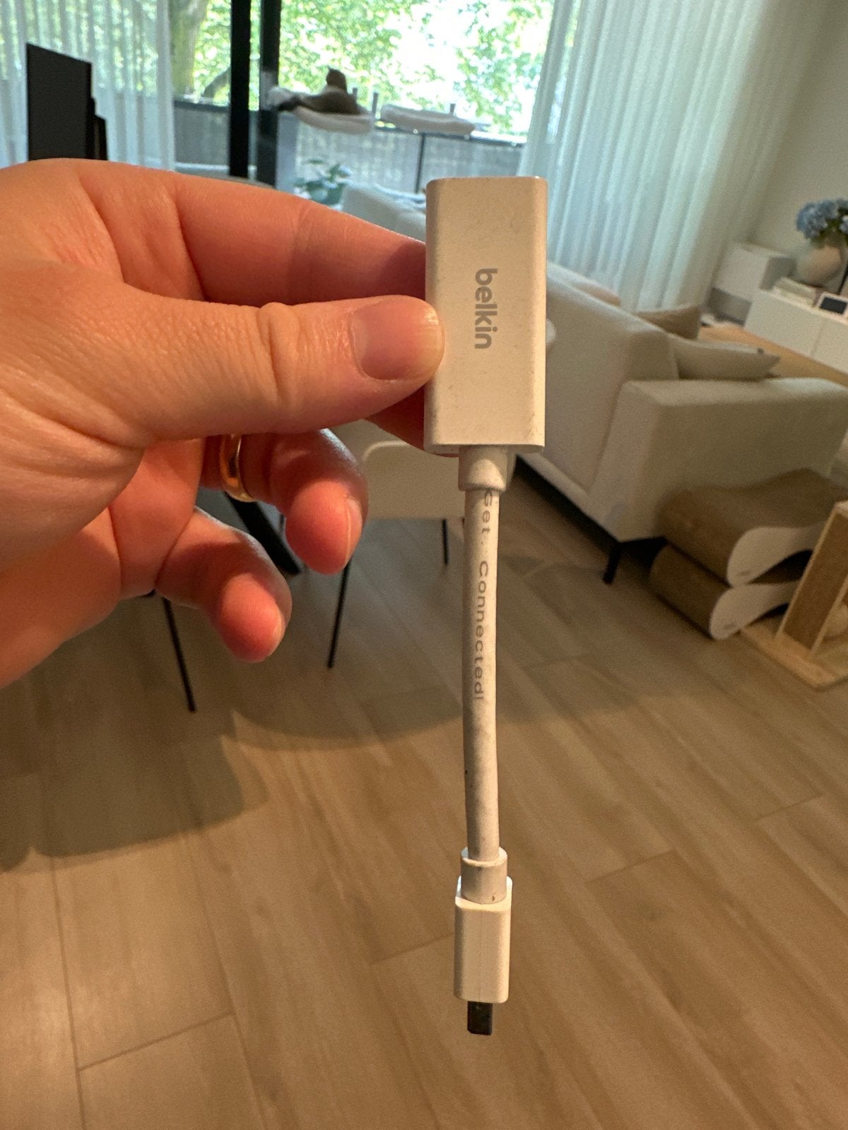 Belkin HDMI-adapter voor Apple Lightning, Ophalen of Verzenden, Gebruikt, Minder dan 2 meter, HDMI-kabel