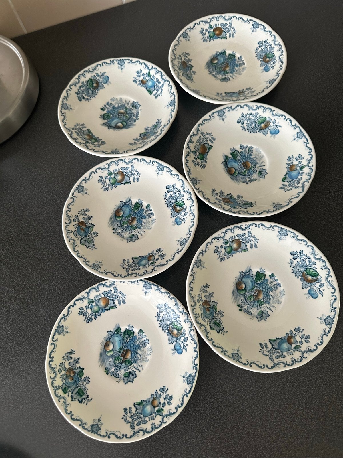 Set van 6 Mason's Fruit Basket Schoteltjes nieuw!, Antiek en Kunst, Ophalen of Verzenden