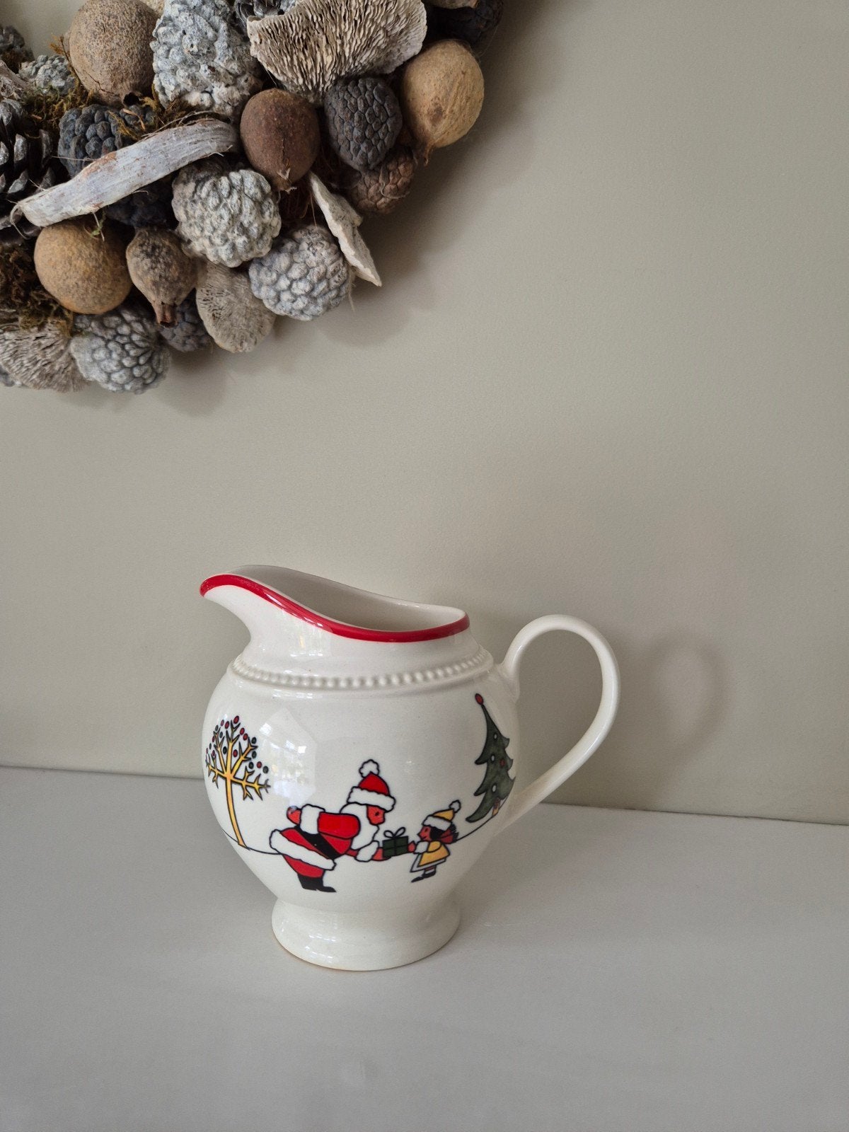 Wedgwood Windsor Christmas melkkannetje, Overige typen, Ophalen of Verzenden, Zo goed als nieuw, Wedgwood