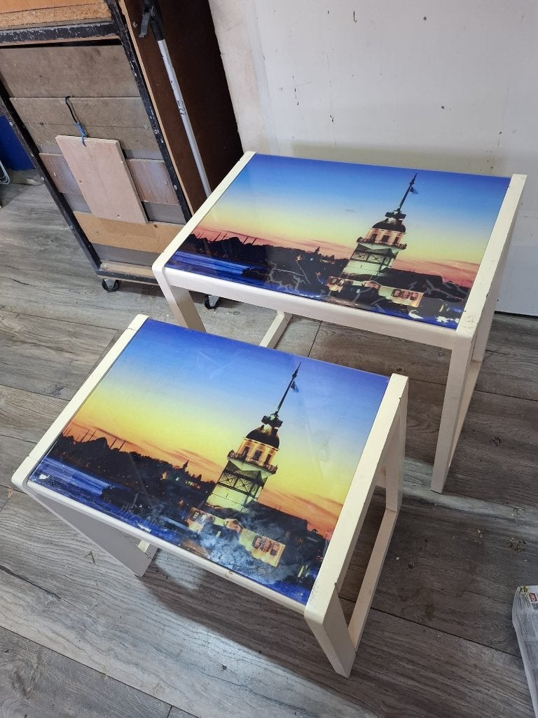 bij zet tafel voor planten, Ophalen, Minder dan 50 cm, Tot twee personen, Minder dan 50 cm