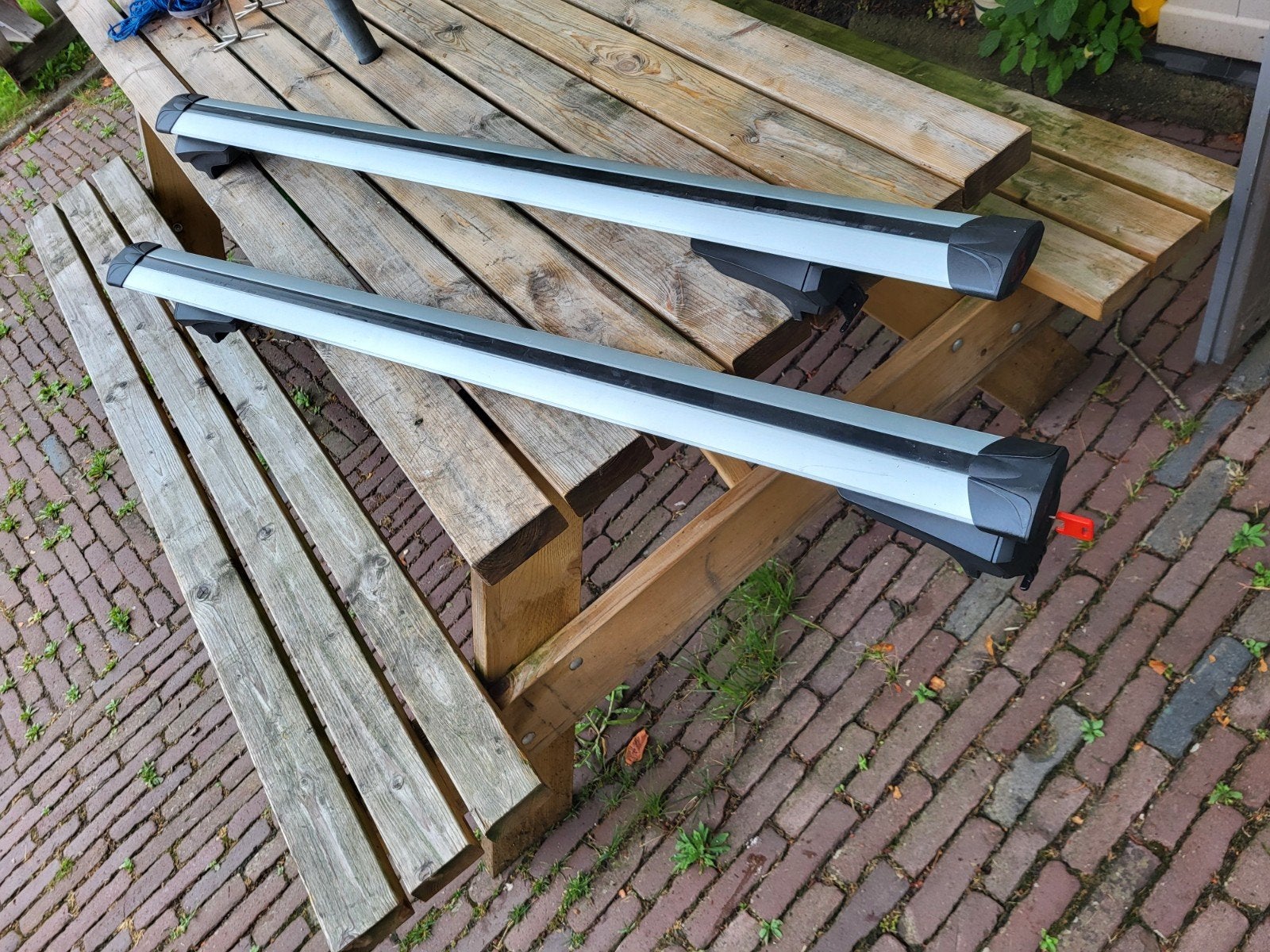dakdragers dakrail ongebruikt, Auto diversen, Ophalen of Verzenden, Zo goed als nieuw