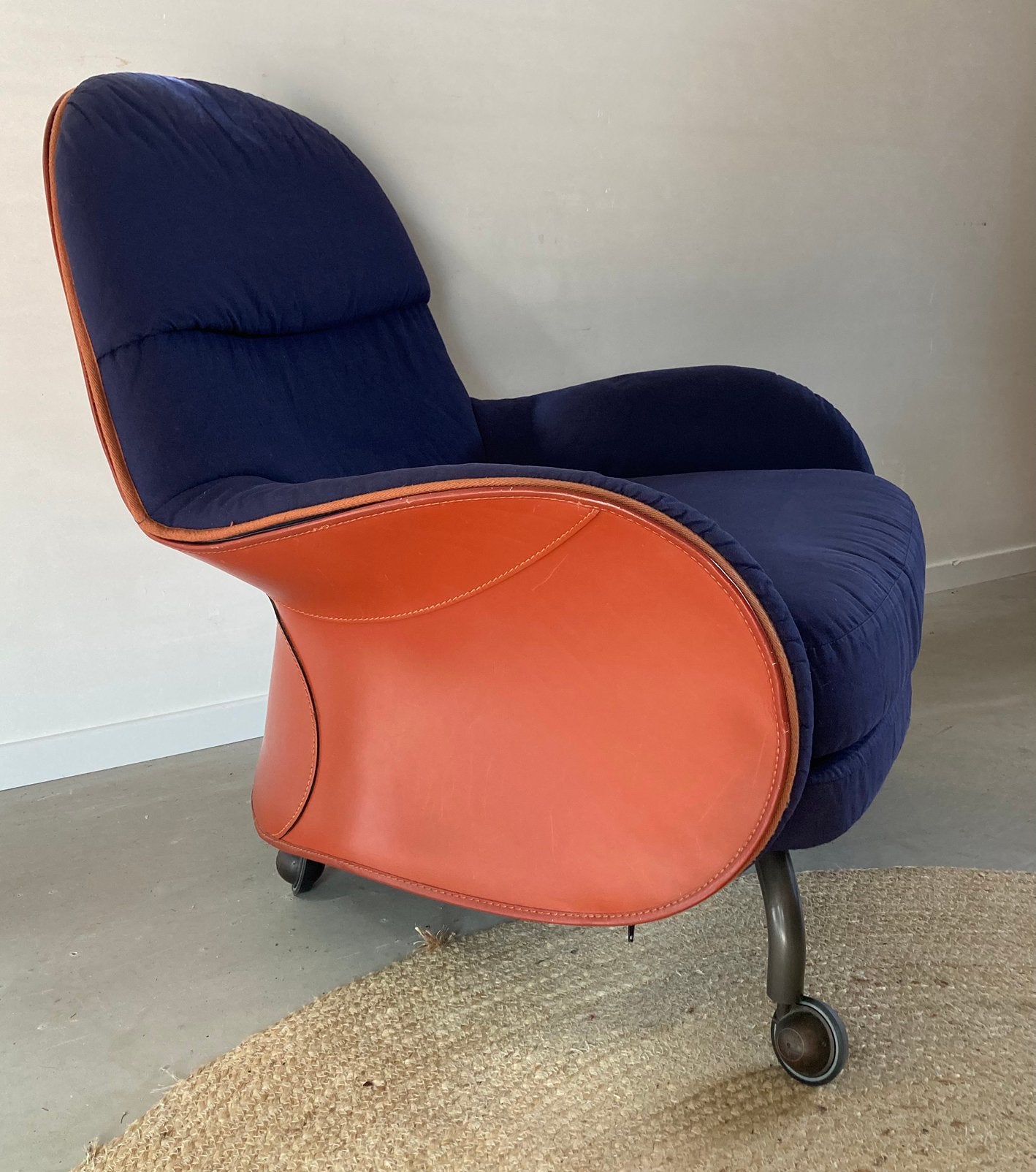 Italiaans design Louisiana fauteuil van De Padova, Ophalen, Gebruikt, 75 tot 100 cm, 75 tot 100 cm