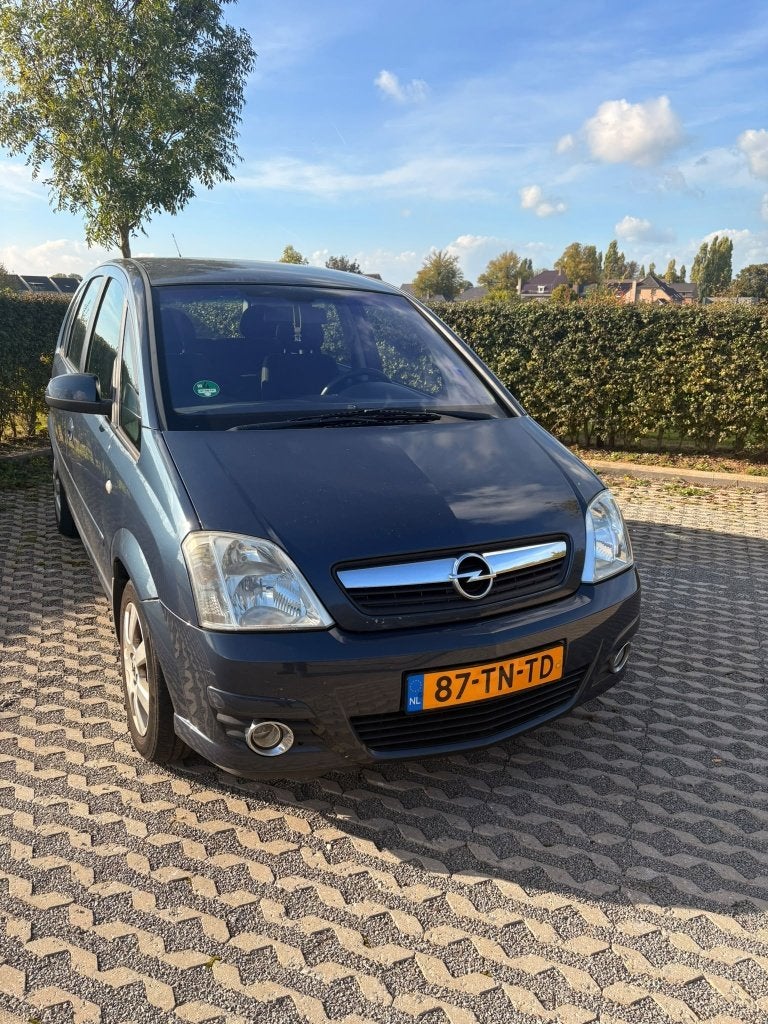 Opel Meriva 1.6 benzine, Auto's, Voorwielaandrijving, Stof, Zwart, Handgeschakeld