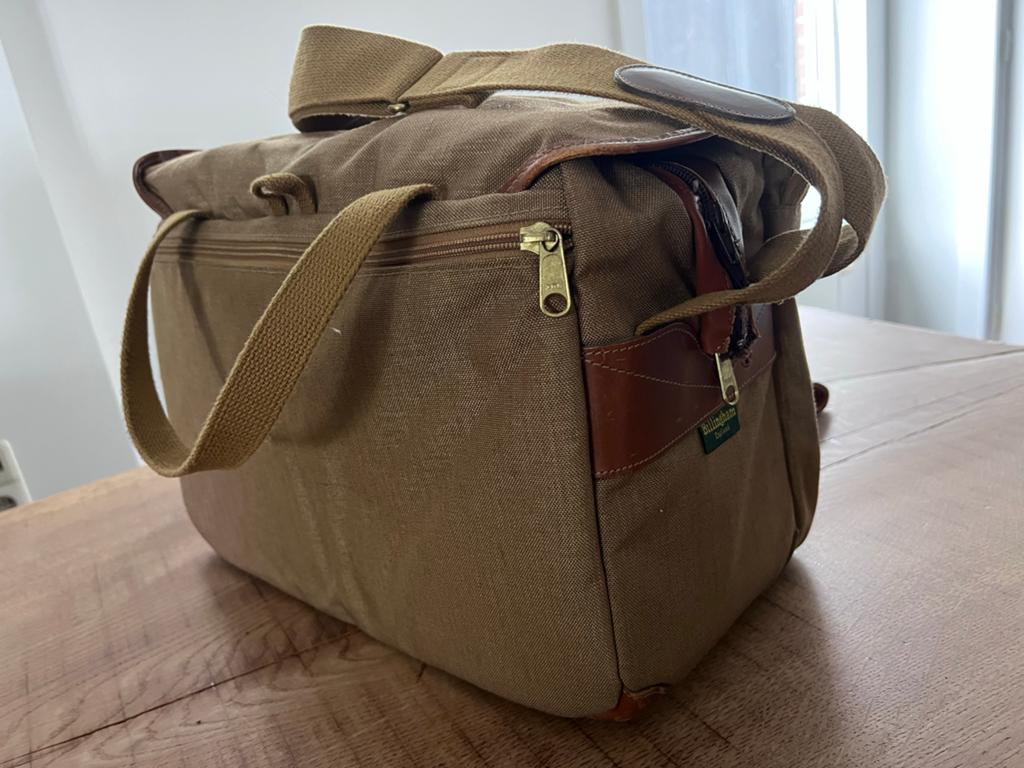 Billingham 445 Nytex/Tan - Nieuwe Oldschool Cameratas, Ophalen, Zo goed als nieuw, Schoudertas, Overige merken