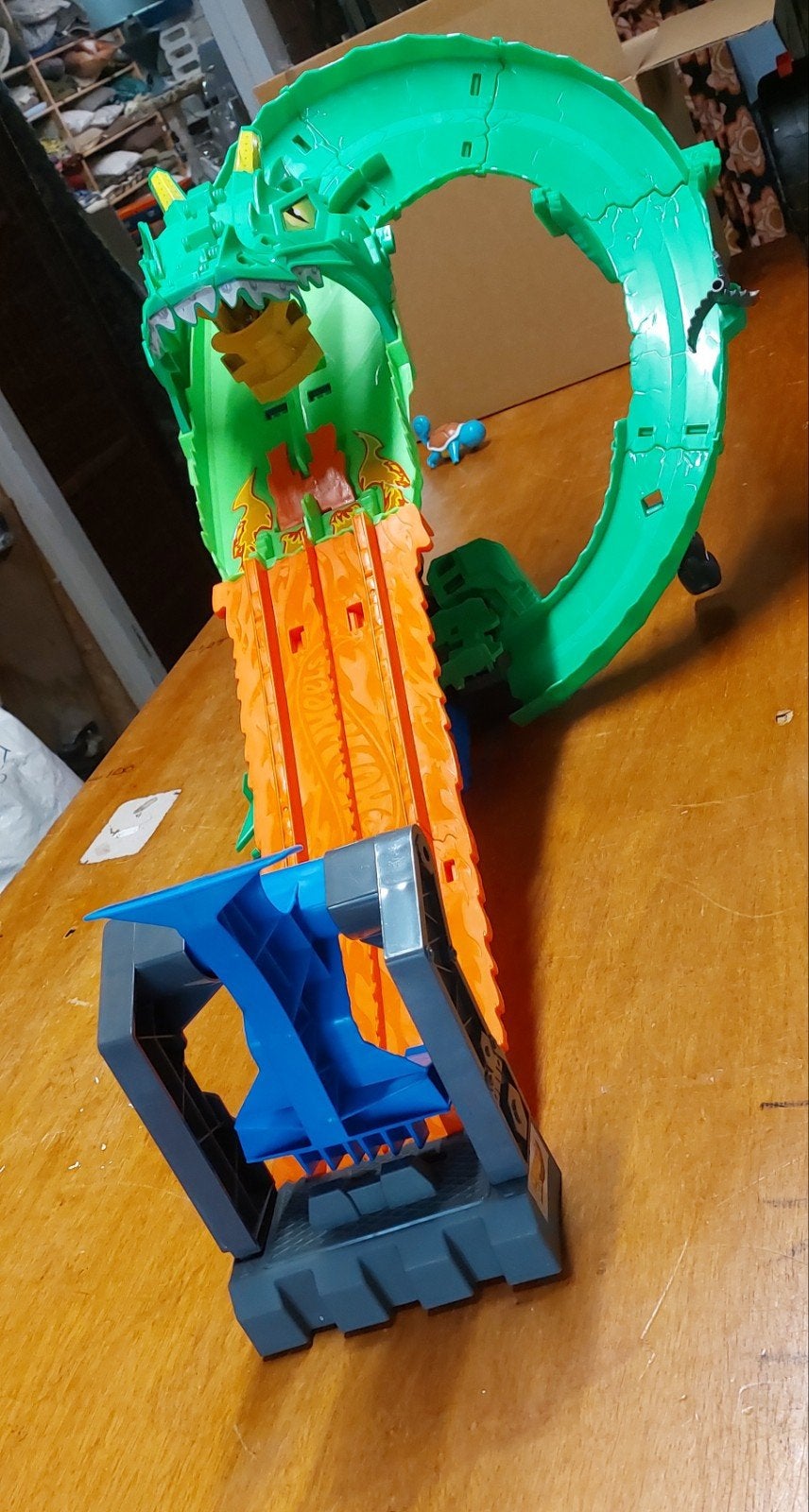 hot wheels monstertruck baan €10,00, Ophalen, Zo goed als nieuw, Handmatig, Hot Wheels