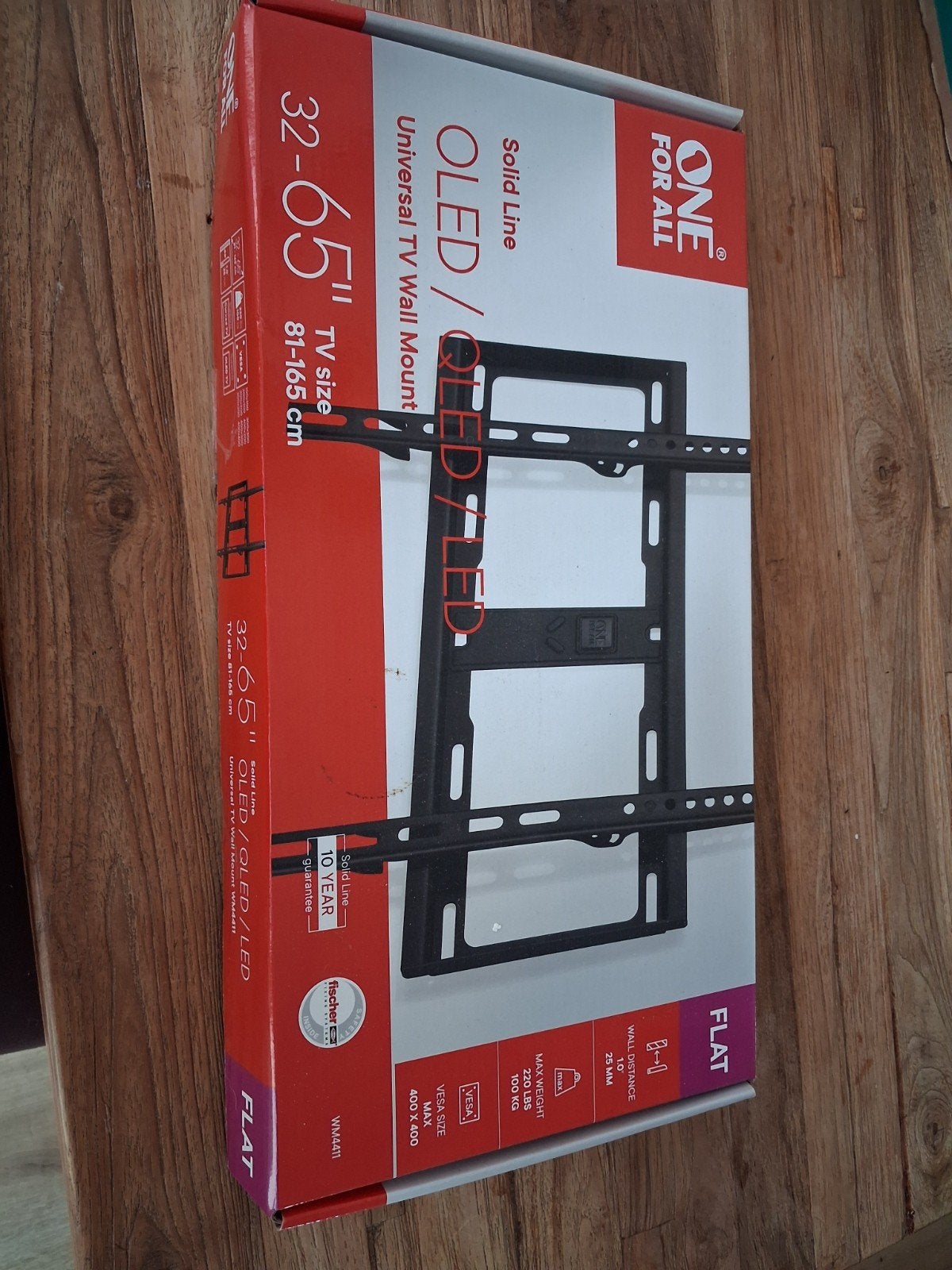 One For All Solid Line Universele TV Muurbeugel 32-65", Ophalen of Verzenden
