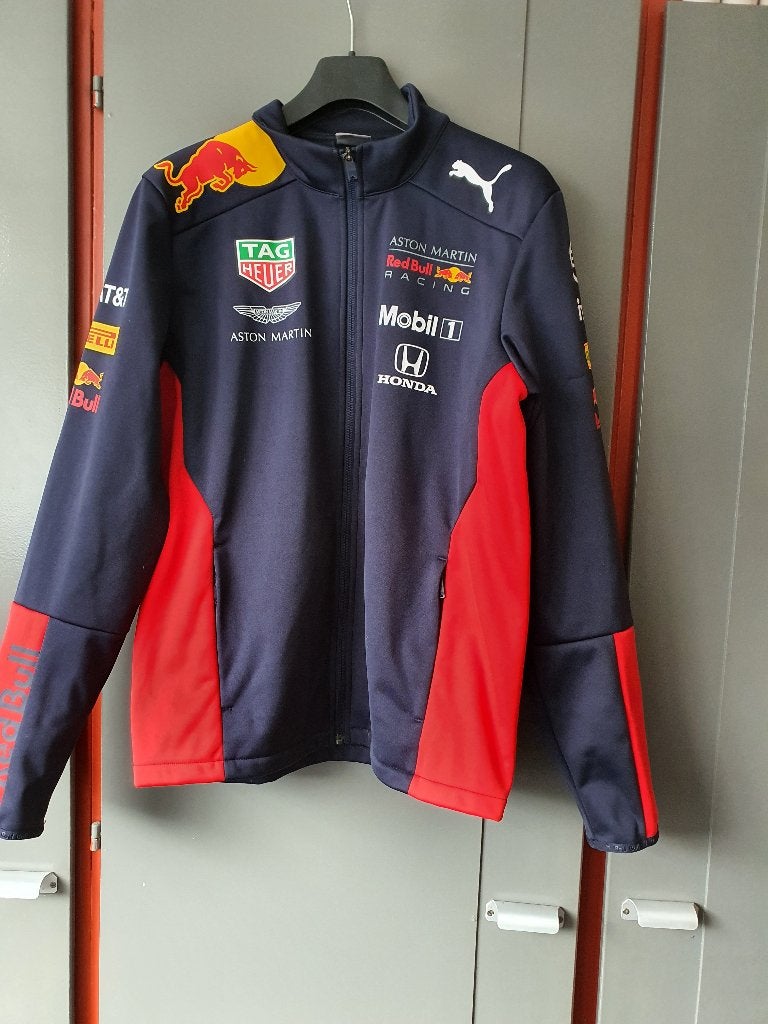 Puma Red Bull Racing softshell S, Ophalen of Verzenden, Zo goed als nieuw, Blauw