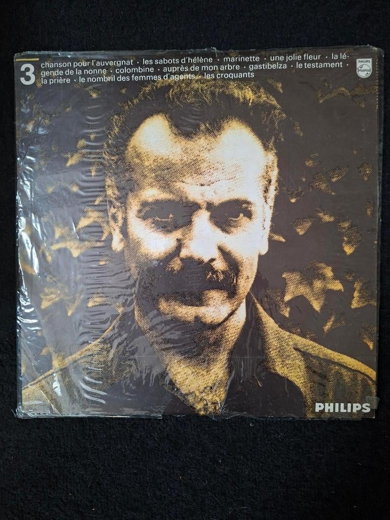 Georges Brassens, 5 Lp's & 1 Single, Beschermende buitenhoes, Ophalen of Verzenden, Zo goed als nieuw, Overige formaten