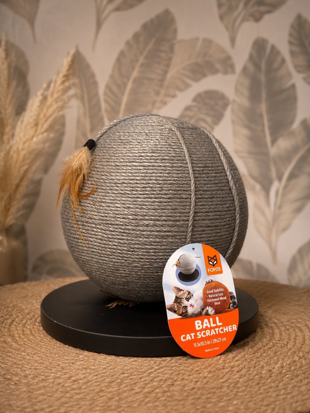 FOFOS Ball Cat Scratcher – Luxe Krabbol met Speelveren, Dieren en Toebehoren, Ophalen of Verzenden, Nieuw