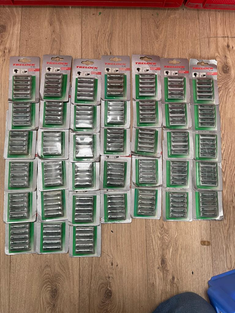 190x Trelock ZL 502 Oplaadbare Batterijen 1500 mAh (38x5), Ophalen of Verzenden, Zo goed als nieuw