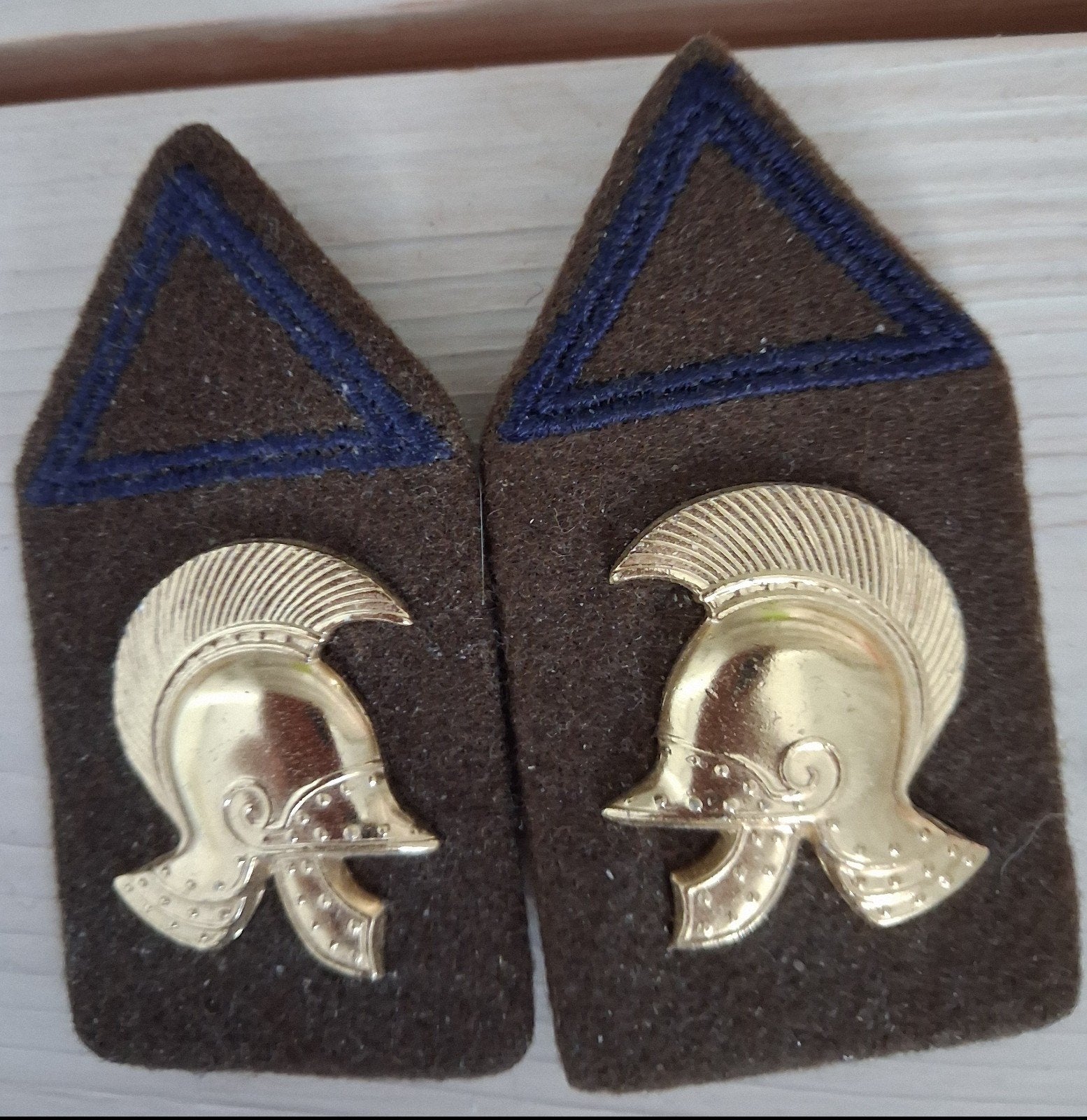 kraagemblemen Genie opl. dienstpl. onderoff., Ophalen of Verzenden, Landmacht, Nederland, Embleem of Badge