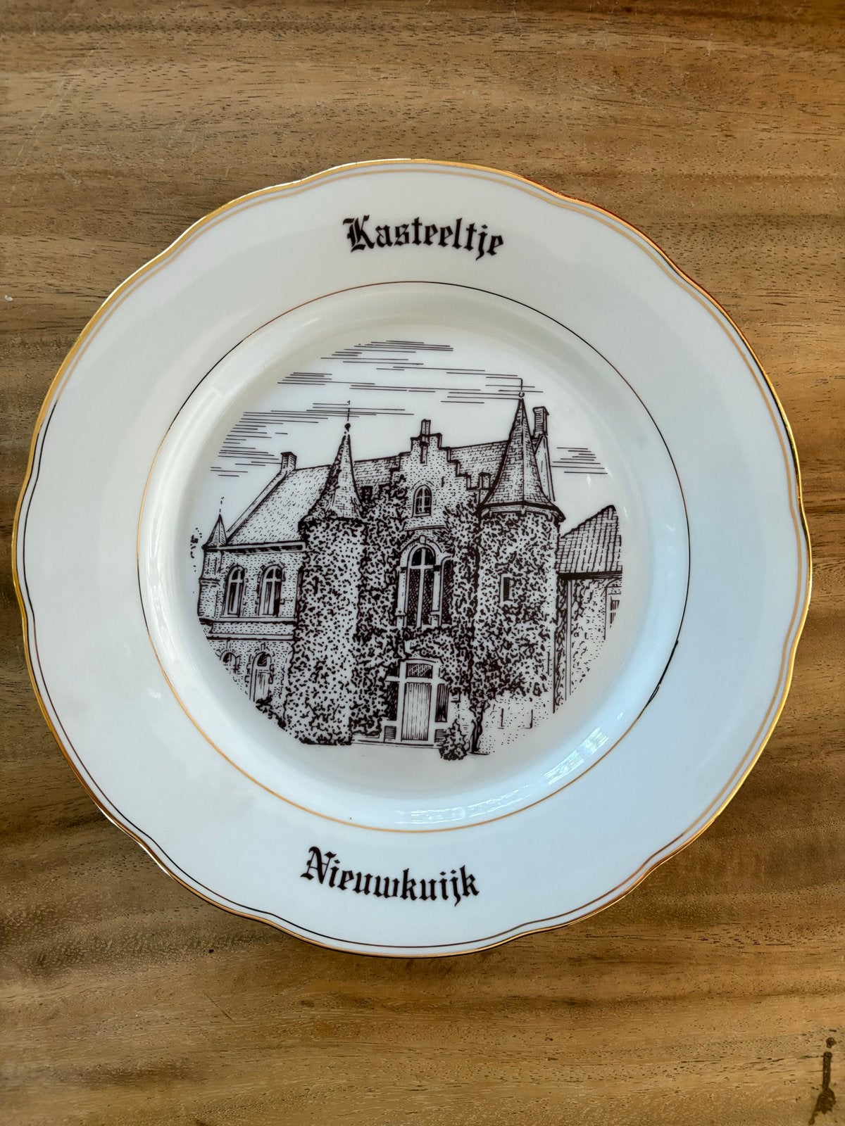 Uniek Bord Kasteeltje Nieuwkuijk - Uitgave 27 juni 1988, Ophalen of Verzenden