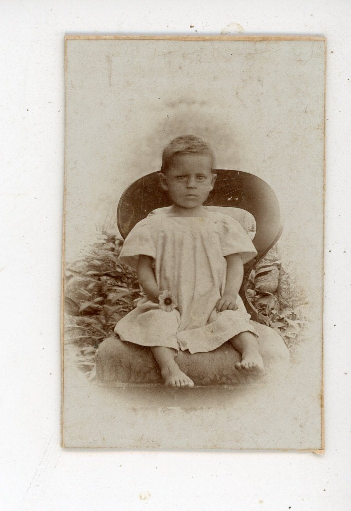 R57; Bijgesneden CDV foto, Verzenden, Voor 1940, Zo goed als nieuw, Kind