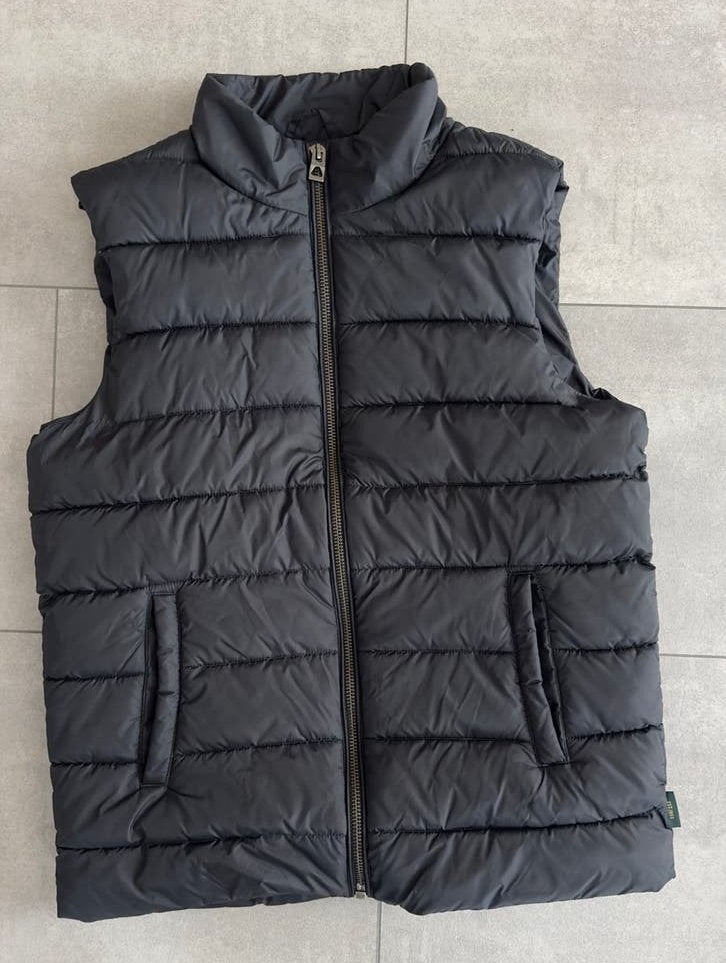Zwarte gewatteerde bodywarmer maat L, Ophalen of Verzenden, Zo goed als nieuw, Maat 52/54 (L), Zwart