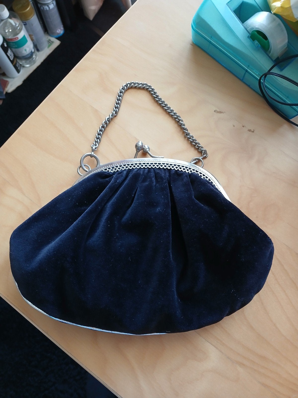 vintage beugeltas met portemonee, Ophalen of Verzenden