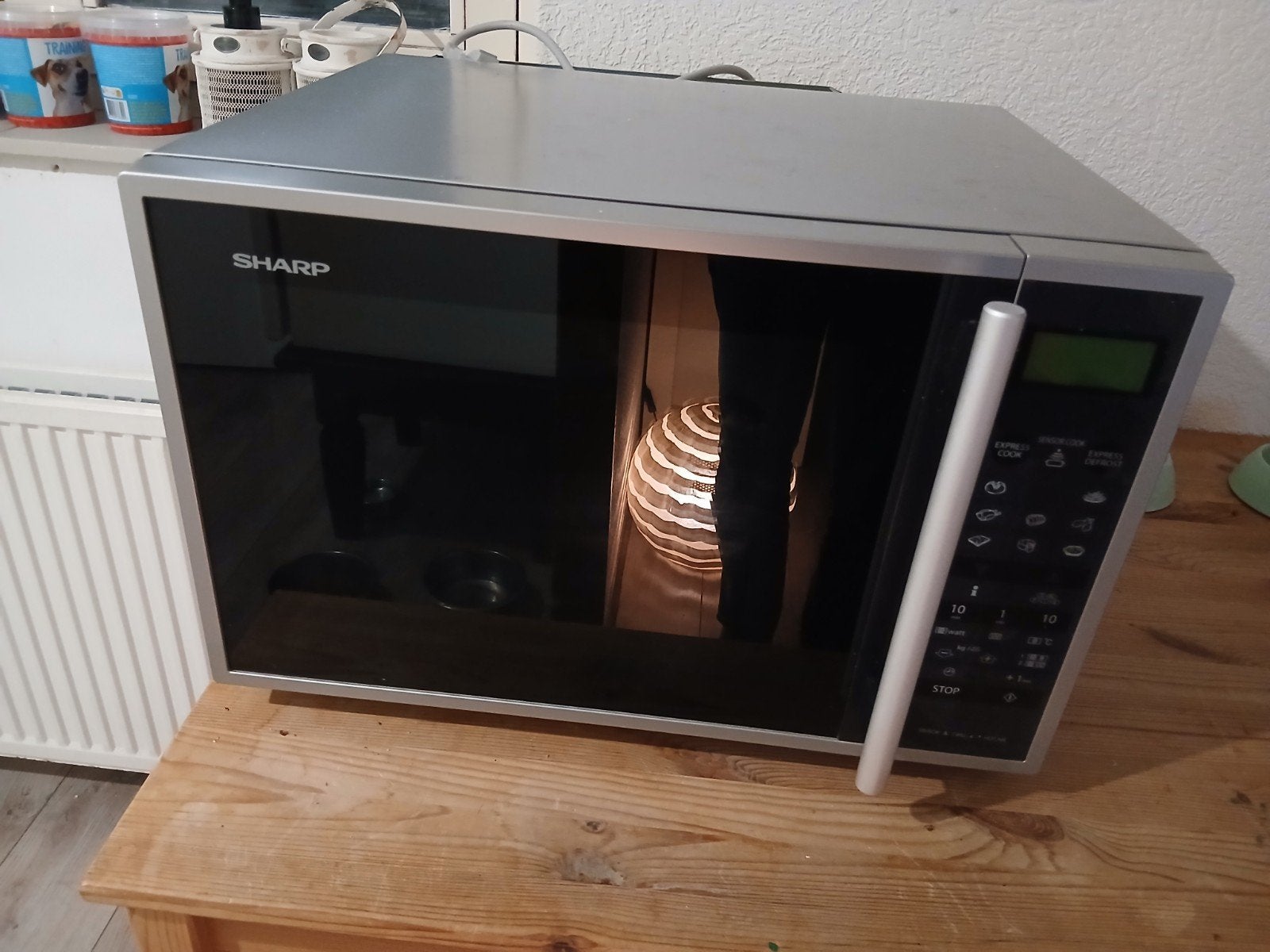 Sharp Combi Magnetron R-861(W)W, Ophalen, Combimagnetron, Gebruikt, Draaiplateau