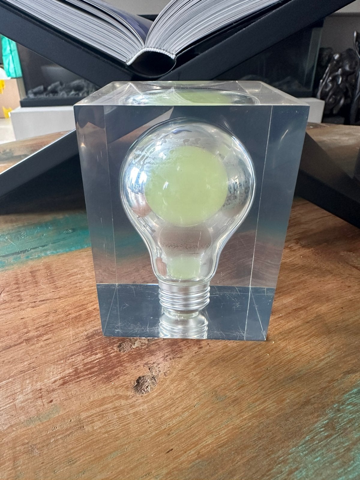 Pierre Giraudon Presse Papier Bulb Plastic 1970, Ophalen of Verzenden, 10 cm, Object, Kunststof
