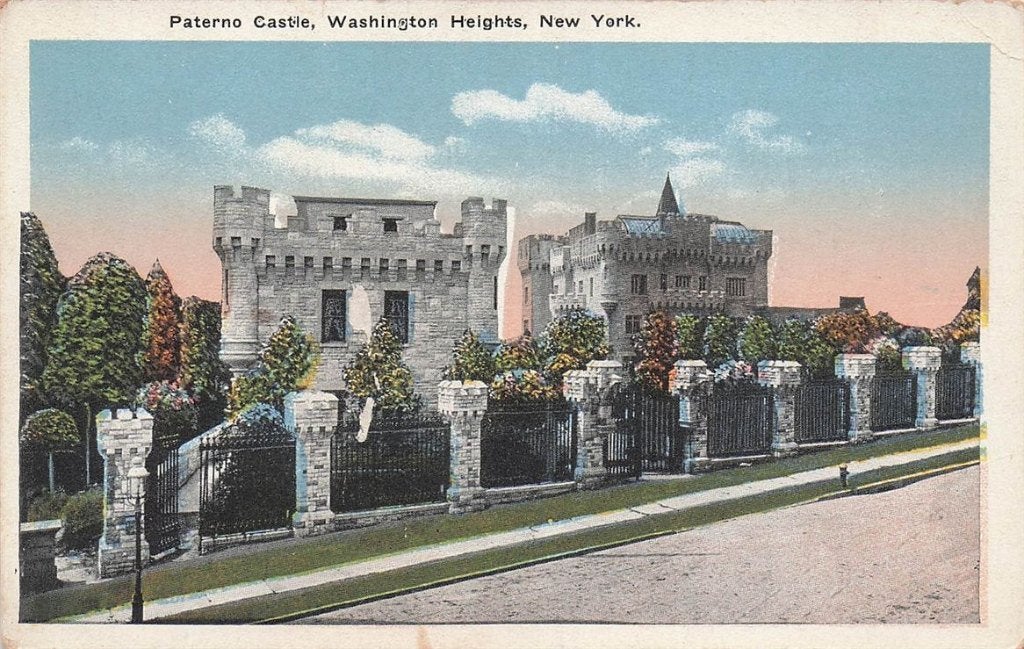 703-246-027 Paterno Castle Washington Heights New York, Verzenden, Voor 1920, Overig Europa