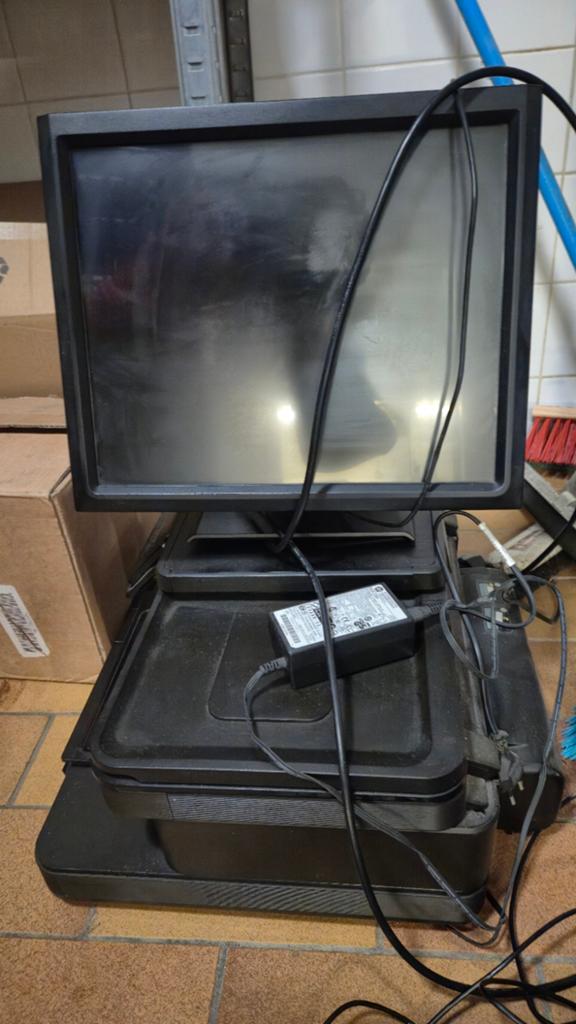 Oude monitor met printer, Computers en Software, Monitoren, HD, Onbekend, Ophalen of Verzenden, Onbekend