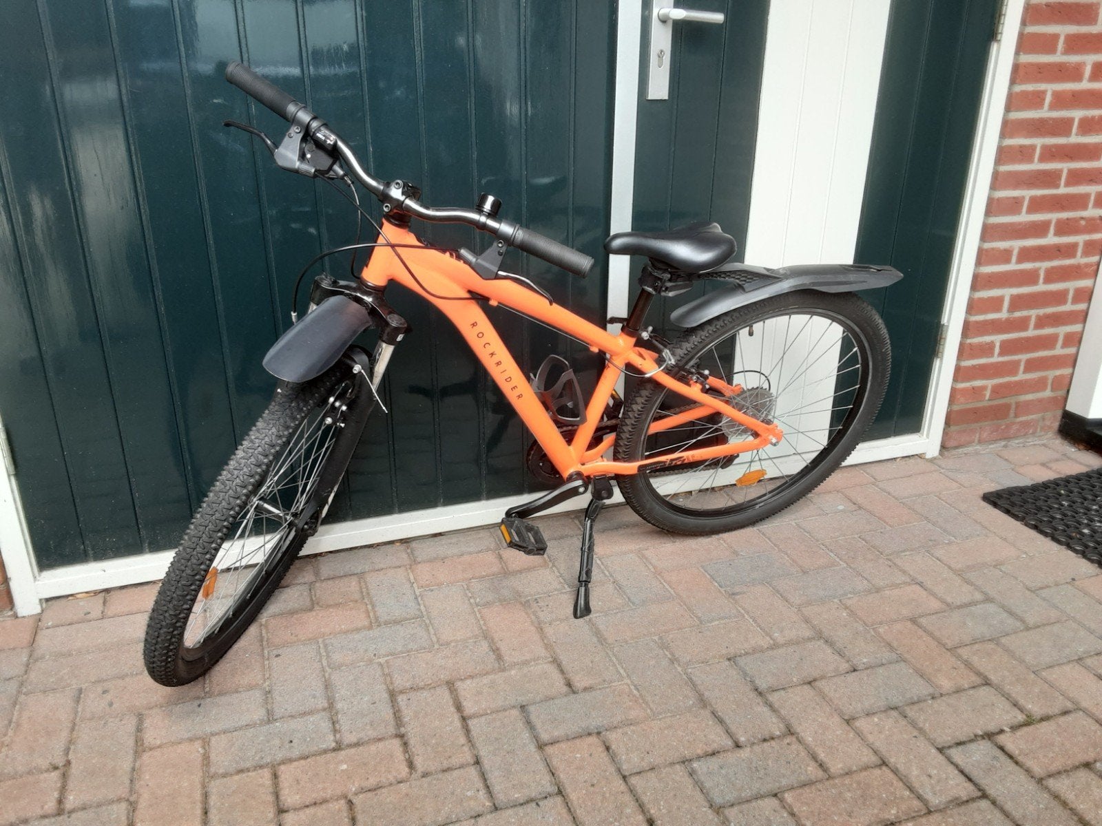 Te koop: mountainbike Rockrider ST500 (oranje, 26" inch), Fietsen en Brommers, Fietsen | Mountainbikes en ATB, Hardtail, Velgrem