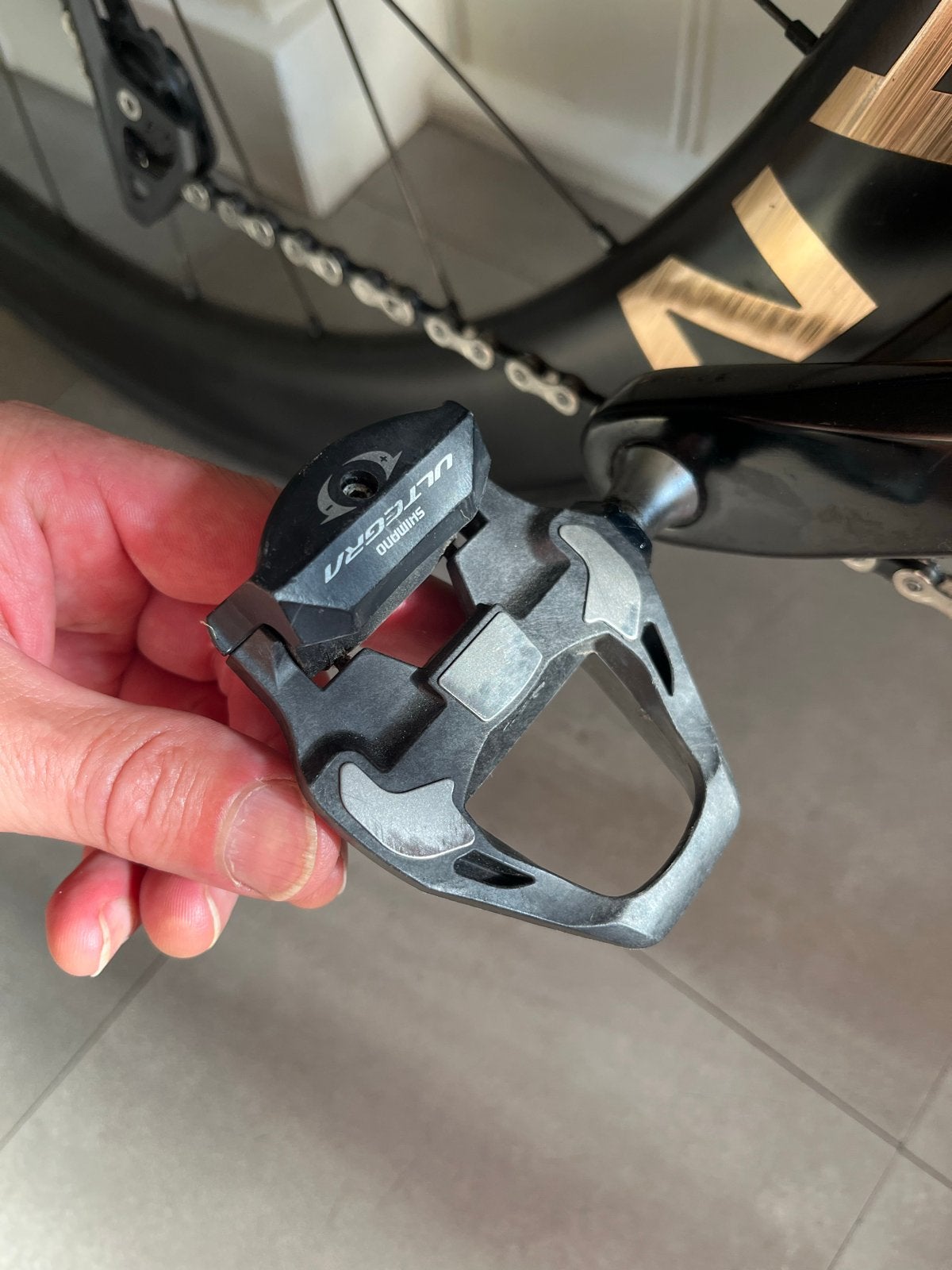RUILEN: Shimano Ultegra R8000 SPD-SL Pedalen verlengd (4mm), Crankstel of Pedalen, Ophalen of Verzenden, Zo goed als nieuw, Racefiets
