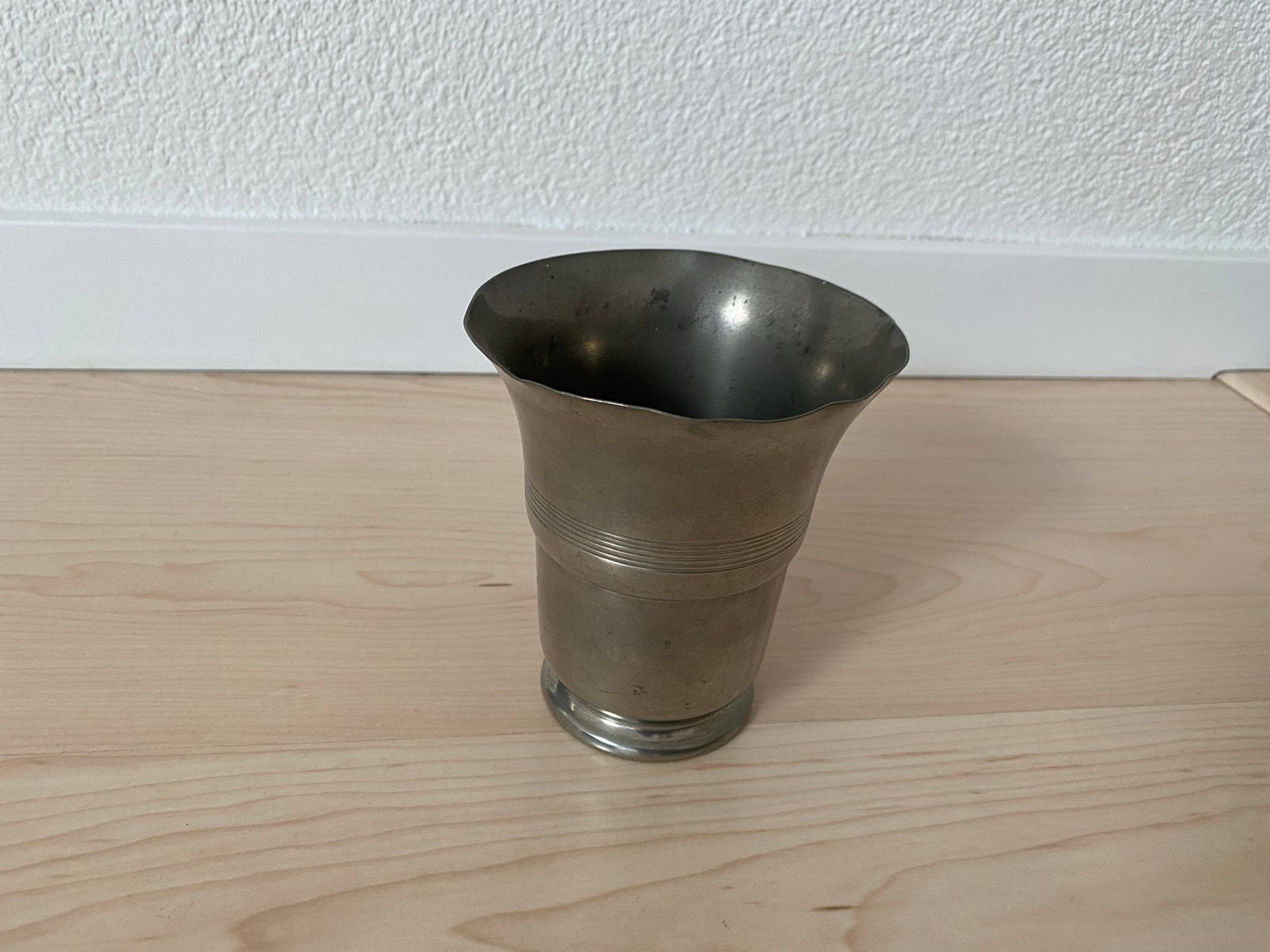 Vintage Tinnen Vaas - Metawa Tin Holland, Antiek en Kunst, Antiek | Tin, Ophalen of Verzenden