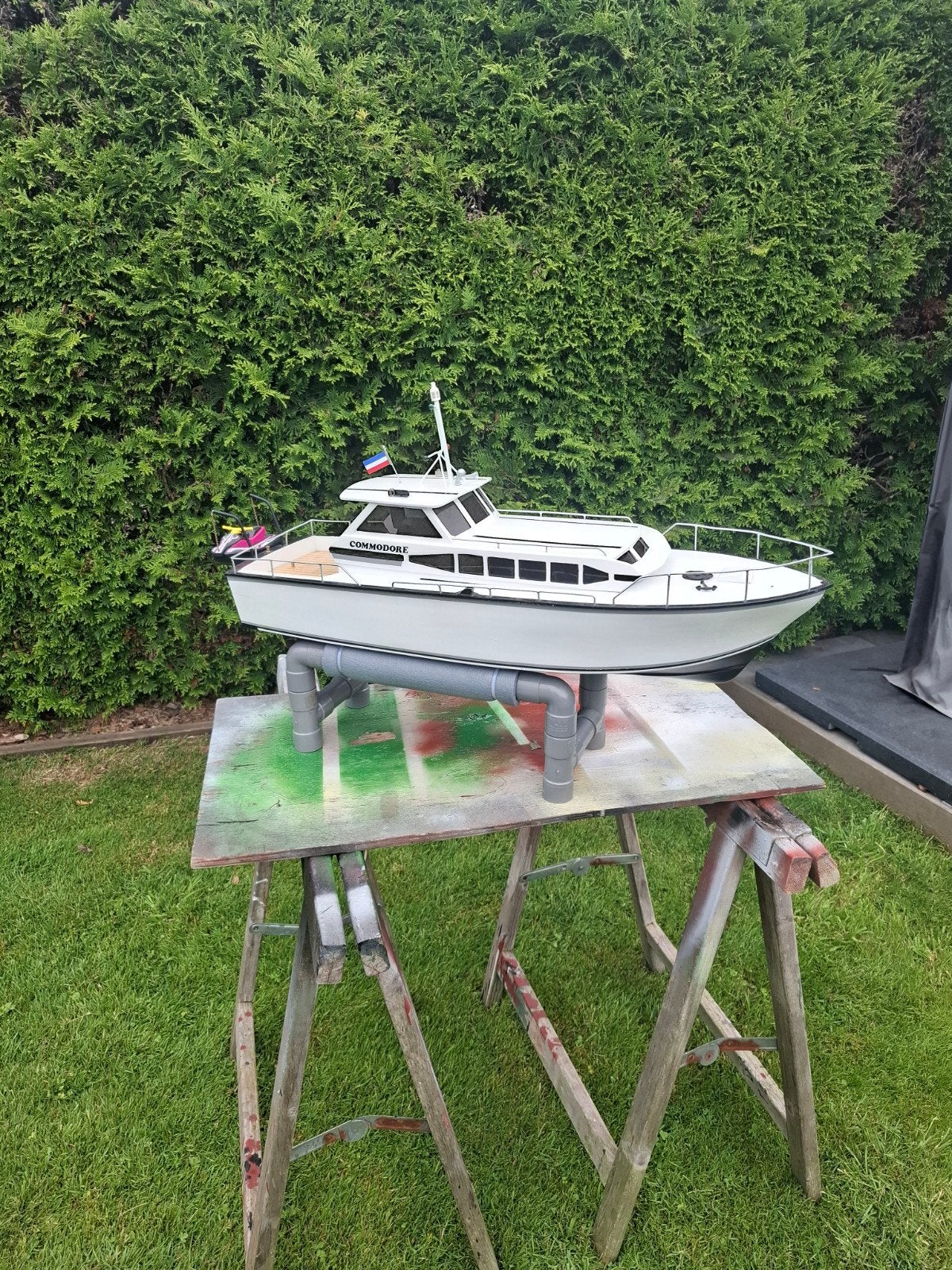 Moter jacht 72x23.5 cm, Ophalen