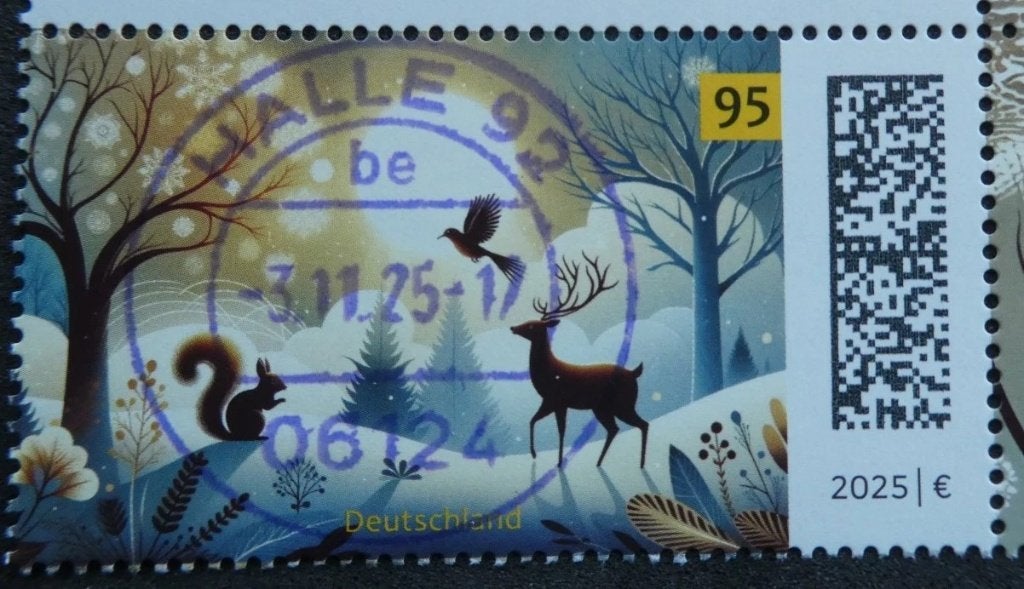 2025 zegel 3935 gestempeld 24-9, Ophalen of Verzenden, 1990 tot heden, Gestempeld