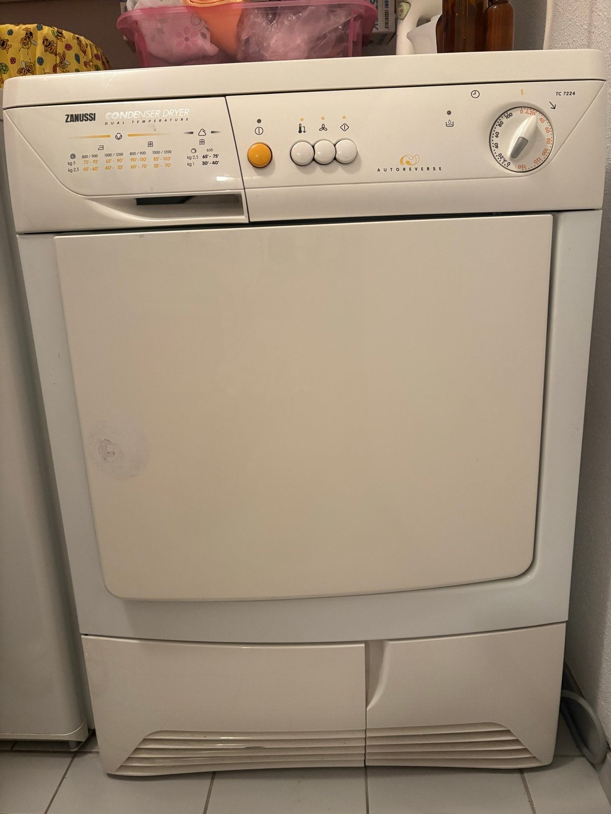 Zanussi Condensdroger TC 7224, Witgoed en Apparatuur, Ophalen, Gebruikt, 4 tot 6 kg, Voorlader