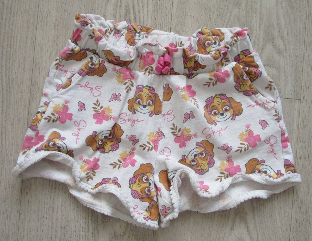PAW Patrol Skye Short – Roze Bloemen – Maat 128, Broek, C&A, Meisje, Ophalen of Verzenden