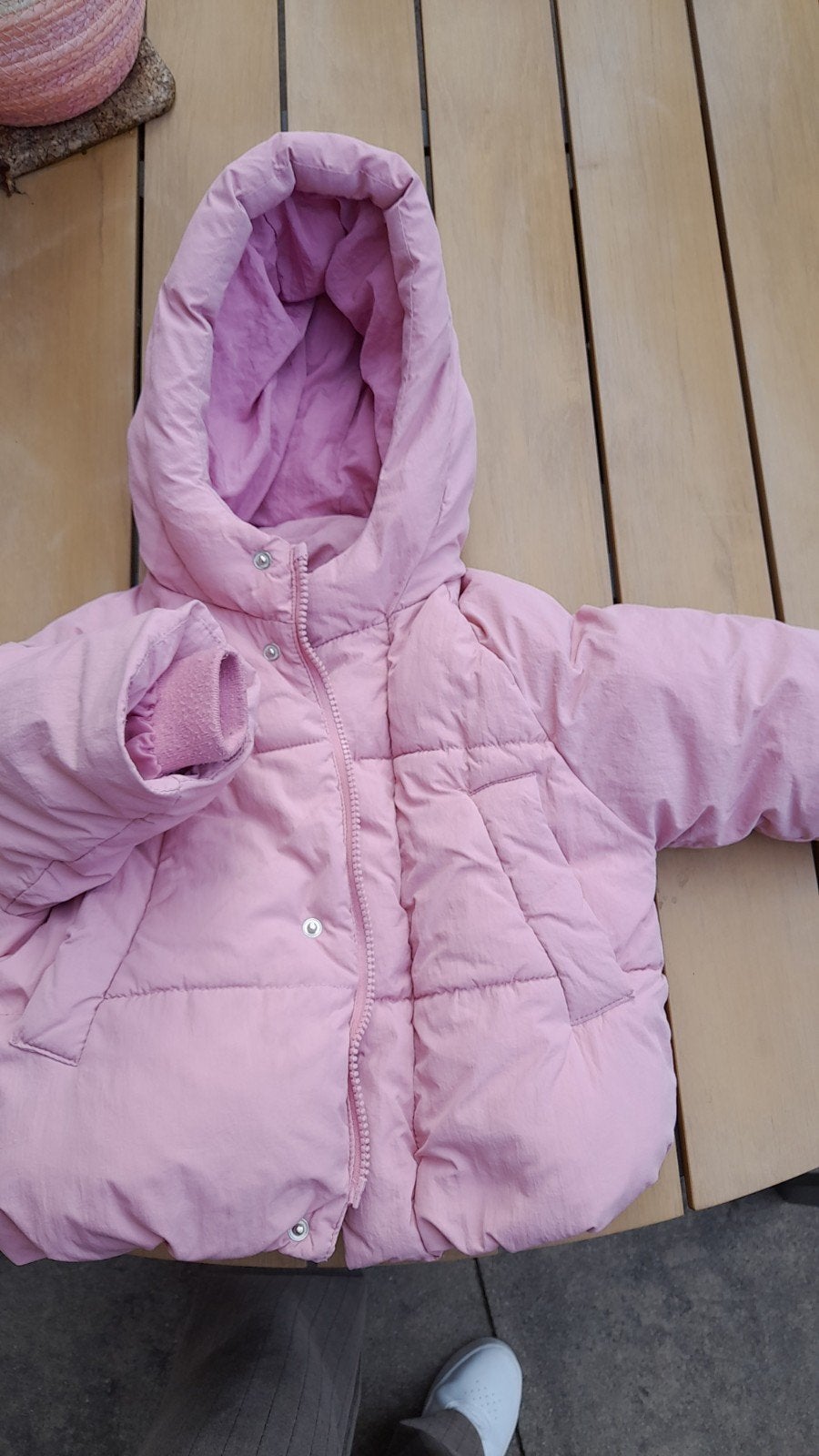 Zara winterjas roze, Ophalen of Verzenden, Meisje, Jasje