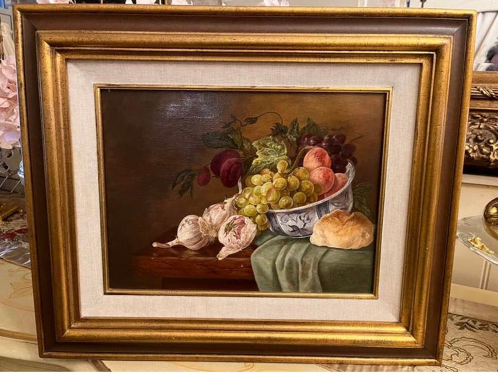 Prachtige olieverf stilleven schilderij, Antiek en Kunst, Kunst | Schilderijen | Klassiek, Ophalen of Verzenden