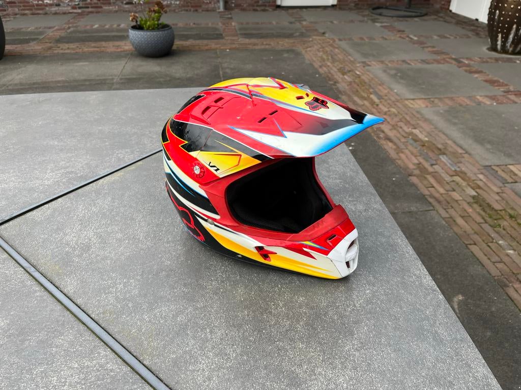 Fox Crossmotor Helm maat sm, Motoren, Kleding | Motorhelmen, Kinderen, Offroadhelm, S, Overige merken, Tweedehands, Ophalen