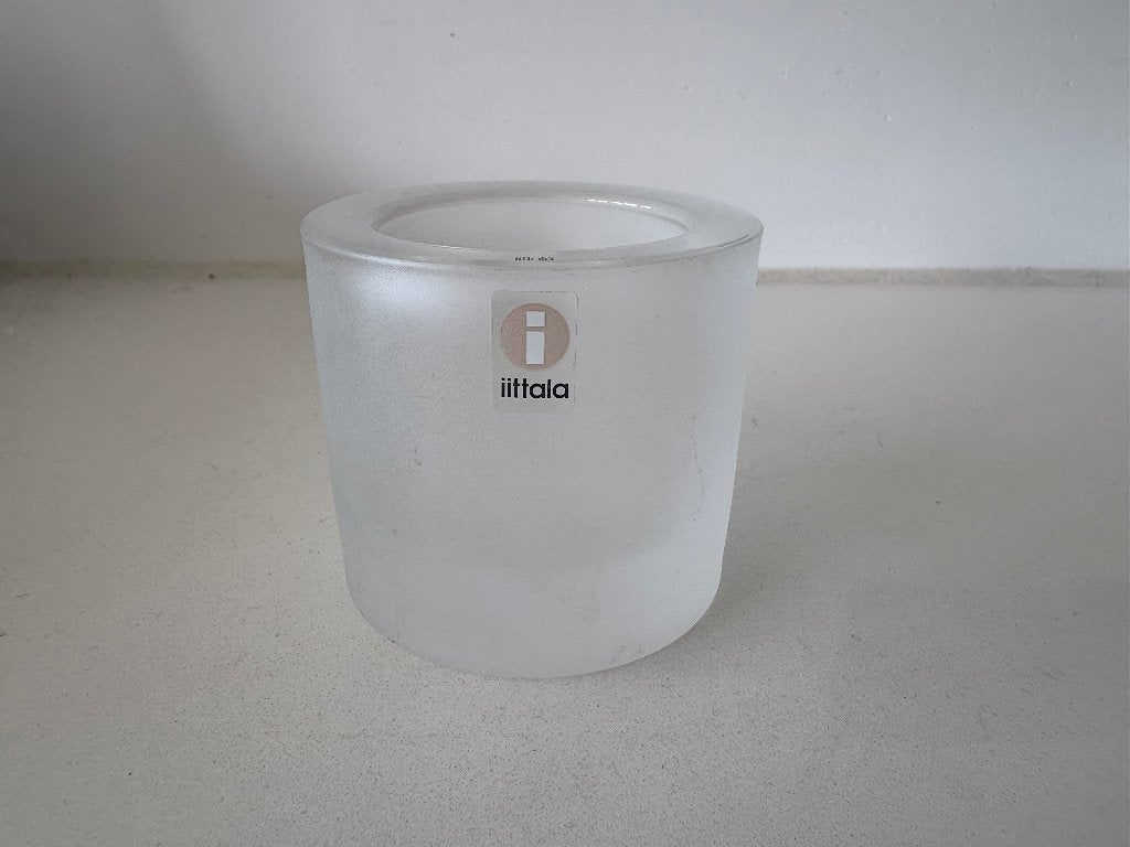 Iittala Kivi frosted 60 mm, Wit, Waxinelichthouder, Ophalen of Verzenden, Iittala