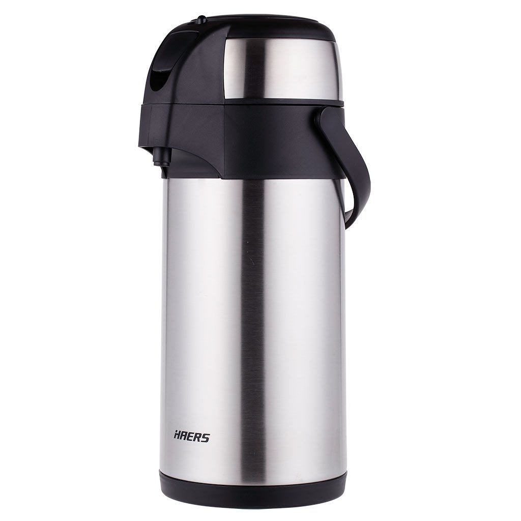 Nieuw | Thermos - Isoleerkan - Pompkan 3L Inox - met duwpomp, Theepot/fluitketel, Nieuw, Ophalen of Verzenden, Meerkleurig
