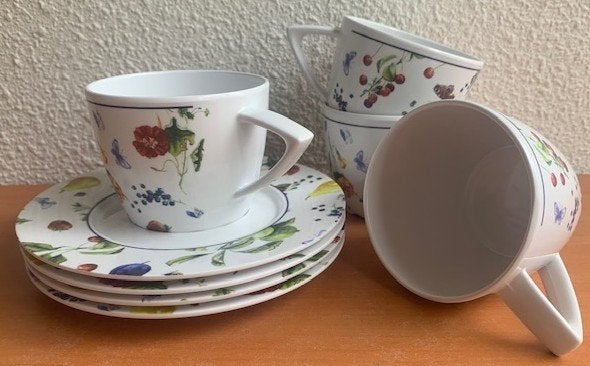 Mepal Rosti Wave Janneke Brinkman: kop en schotels, Caravans en Kamperen, Lochem, Ophalen of Verzenden, Zo goed als nieuw, Mepal