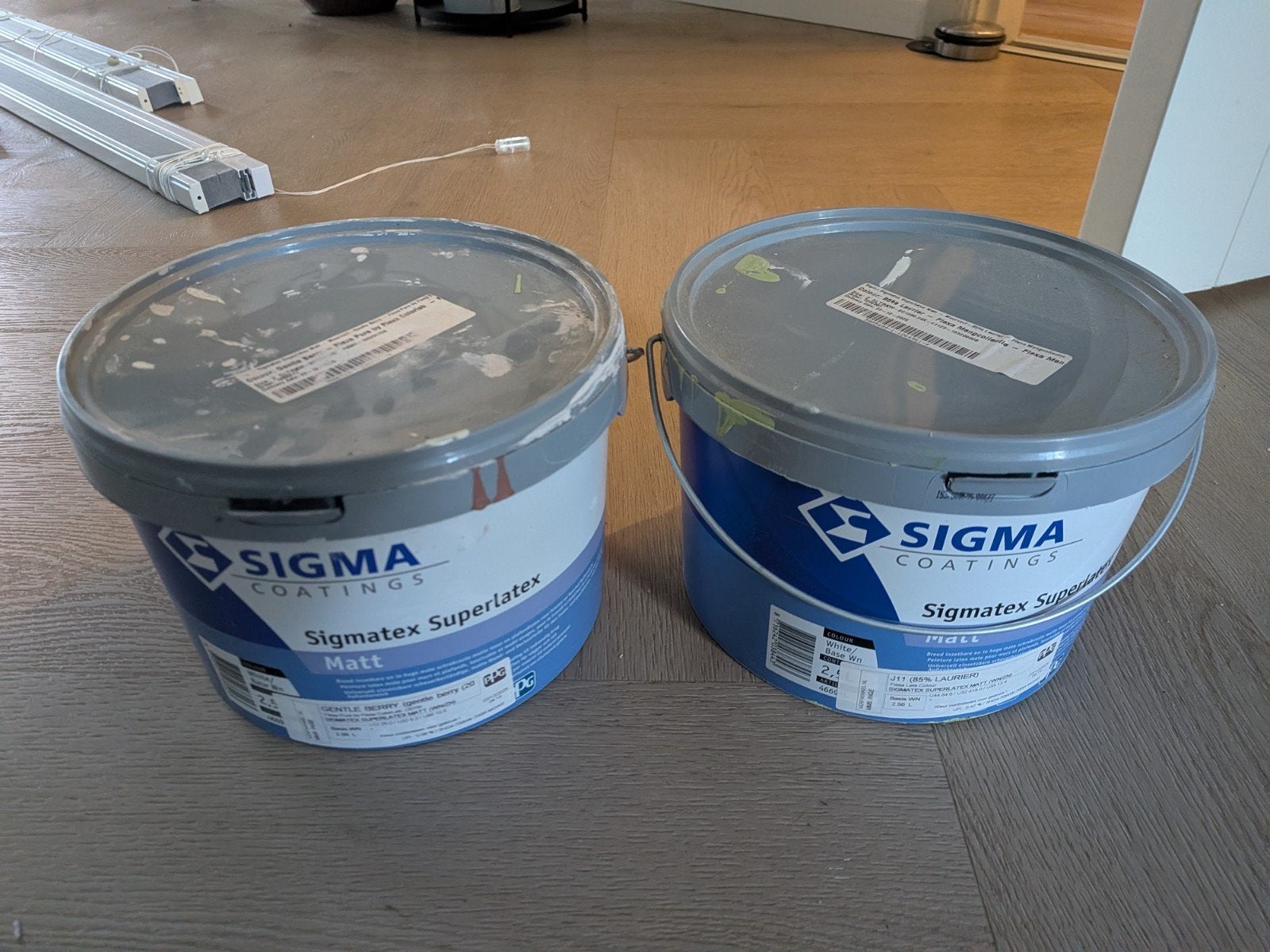 Sigma Sigmatex Superlatex Matt verf - groen en roze, Doe-het-zelf en Verbouw, Ophalen of Verzenden, Zo goed als nieuw