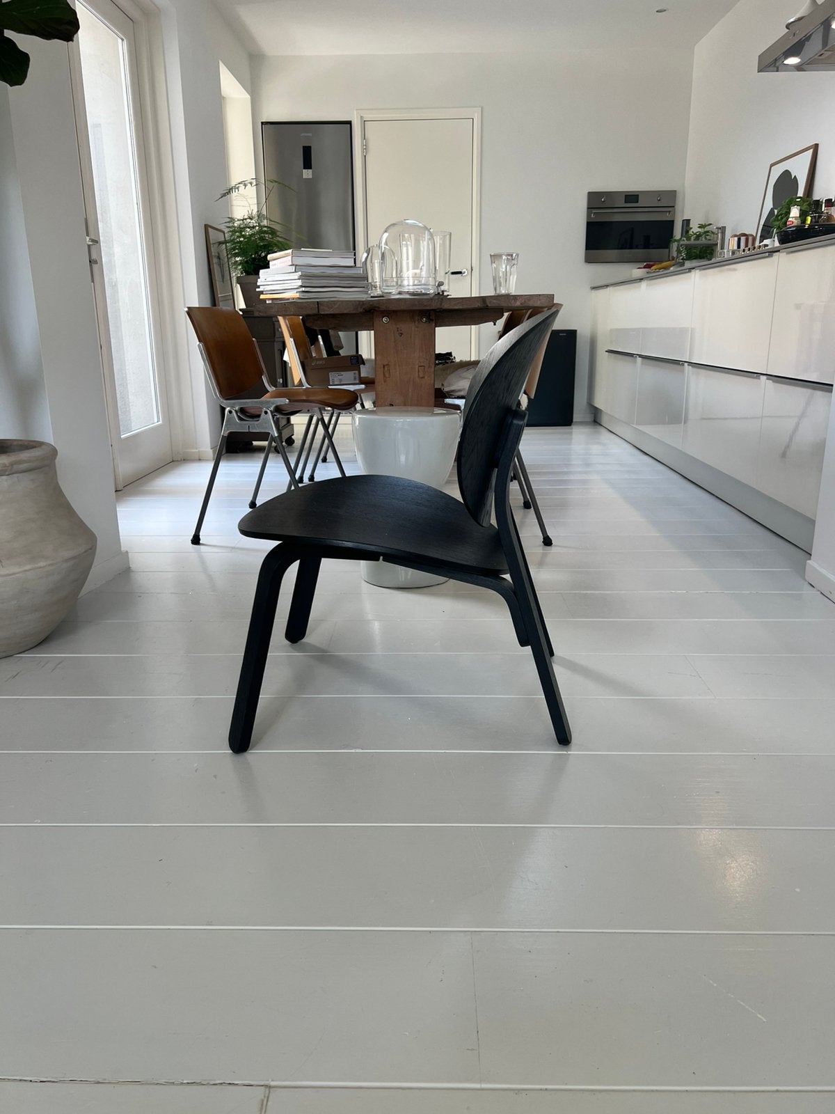 Fauteuil IKEA FRÖSET, Huis en Inrichting, Stoffering | Vloerbedekking, Ophalen, Zo goed als nieuw, Zwart, Laminaat