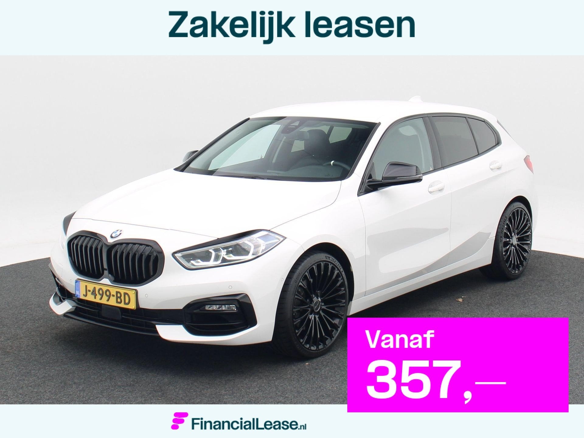BMW 1-serie 118i 140 Pk High Executive Edition | M-Design |, Dealer onderhouden, Gebruikt, Leder en Stof, Origineel Nederlands