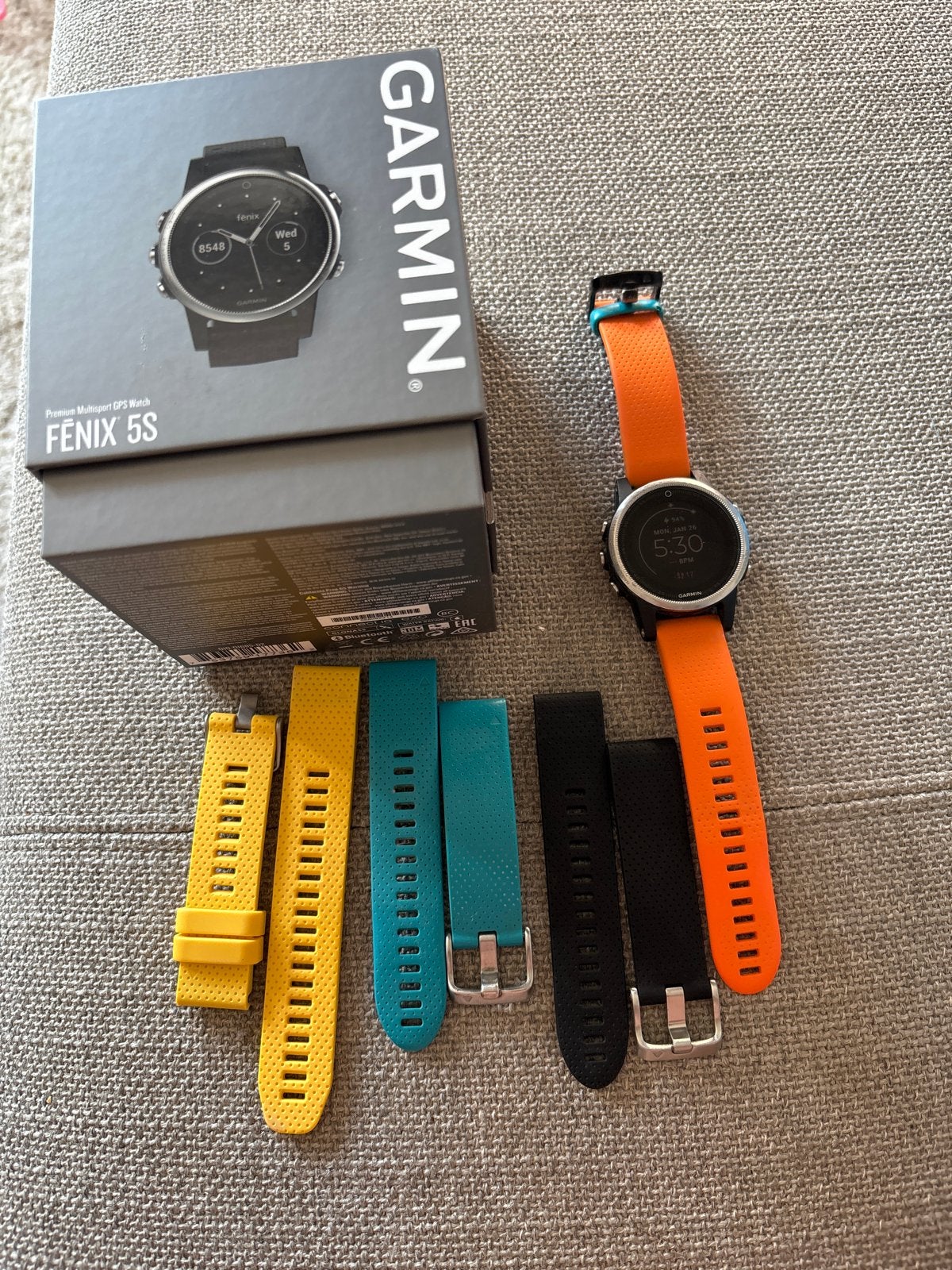 Garmin Fenix 5S Multisport GPS horloge, Ophalen of Verzenden, Zo goed als nieuw, Garmin, Met loopsnelheid