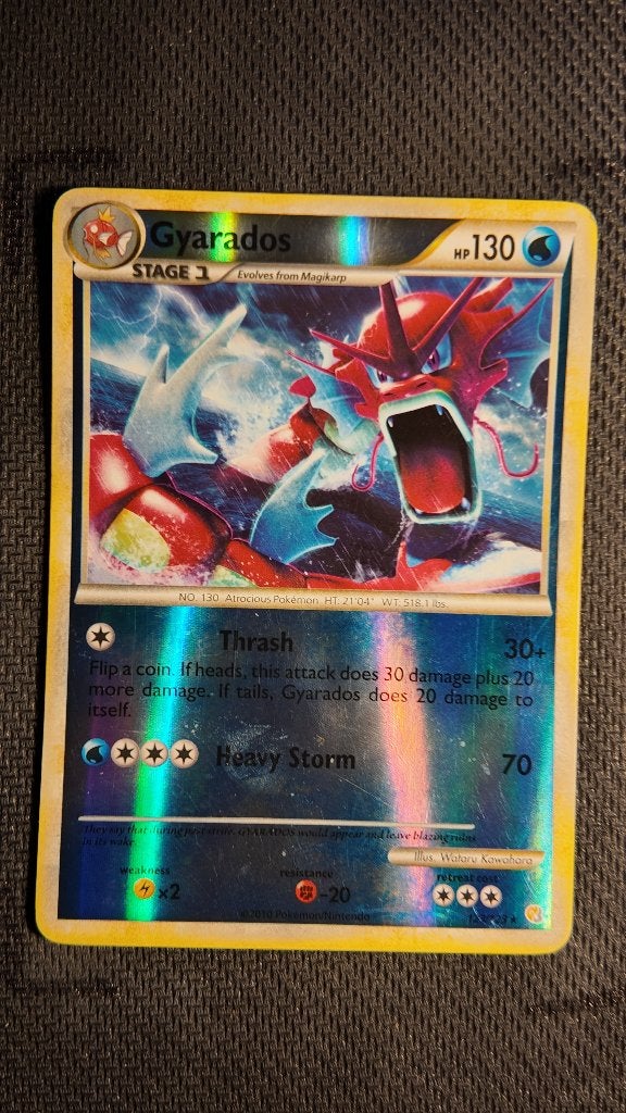 Gyarados 123 HeartGold & SoulSilver | Pokemon kaart, Ophalen, Zo goed als nieuw, Losse kaart, Foil