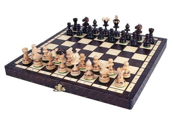 Schaakspel van hout/Queen of Games, Een of twee spelers, Ophalen of Verzenden, Nieuw, Onbekend