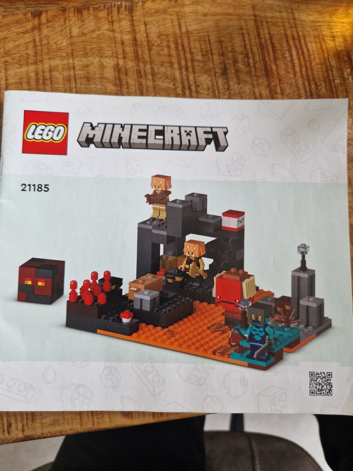 LEGO Minecraft 21185 De Netherarena - Compleet, Gebruikt, Minecraft, Lego, Ophalen of Verzenden