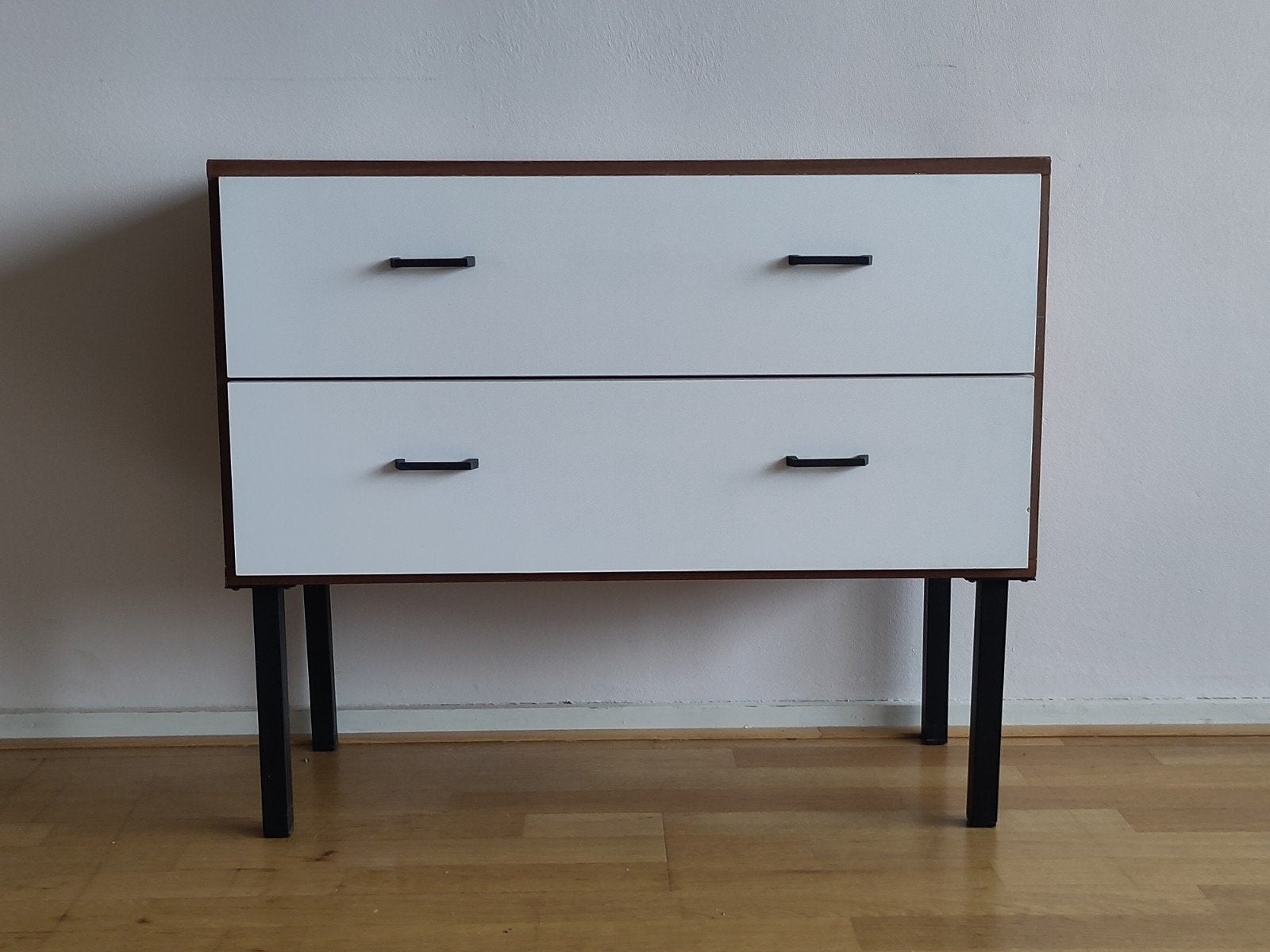 Vintage kast Simpla Lux ladekast teakhout ladekastje teak, Ophalen, Gebruikt, ., 55 tot 70 cm