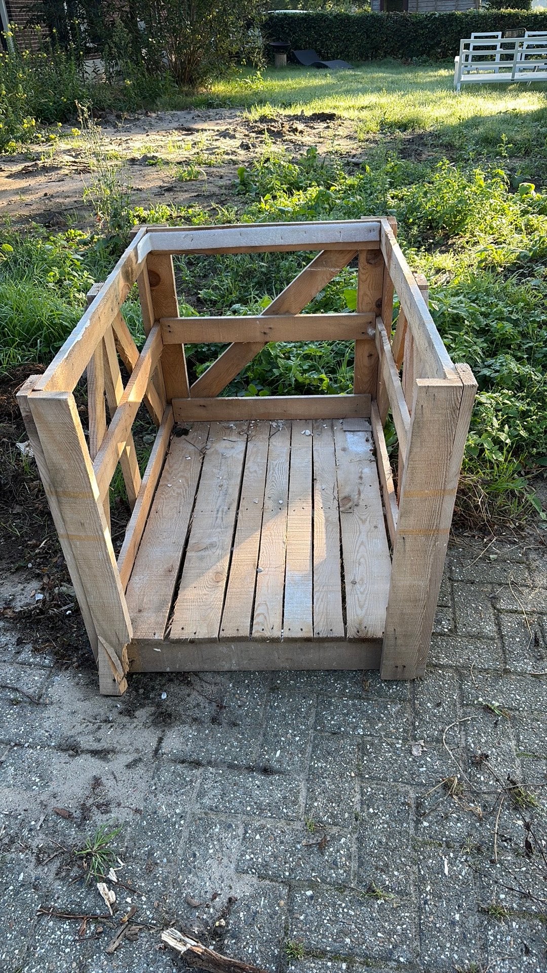Houten kist, Ophalen, Gebruikt